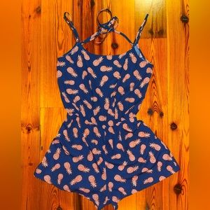 Romper with pineapple pattern